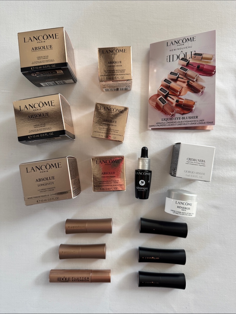Lancôme Skincare and Makeup Bundle, All New - Absolue, Genefique, Renergie, etc
